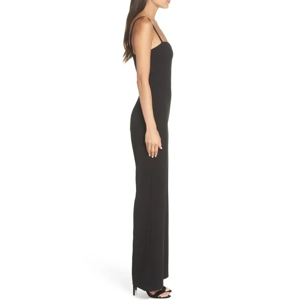 French Connection Sweetheart Flared Leg Jumpsuit 2 - Picture 10 of 16
